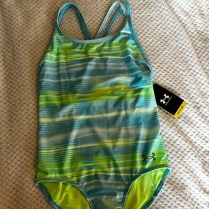 NWT girls UA bathing suit